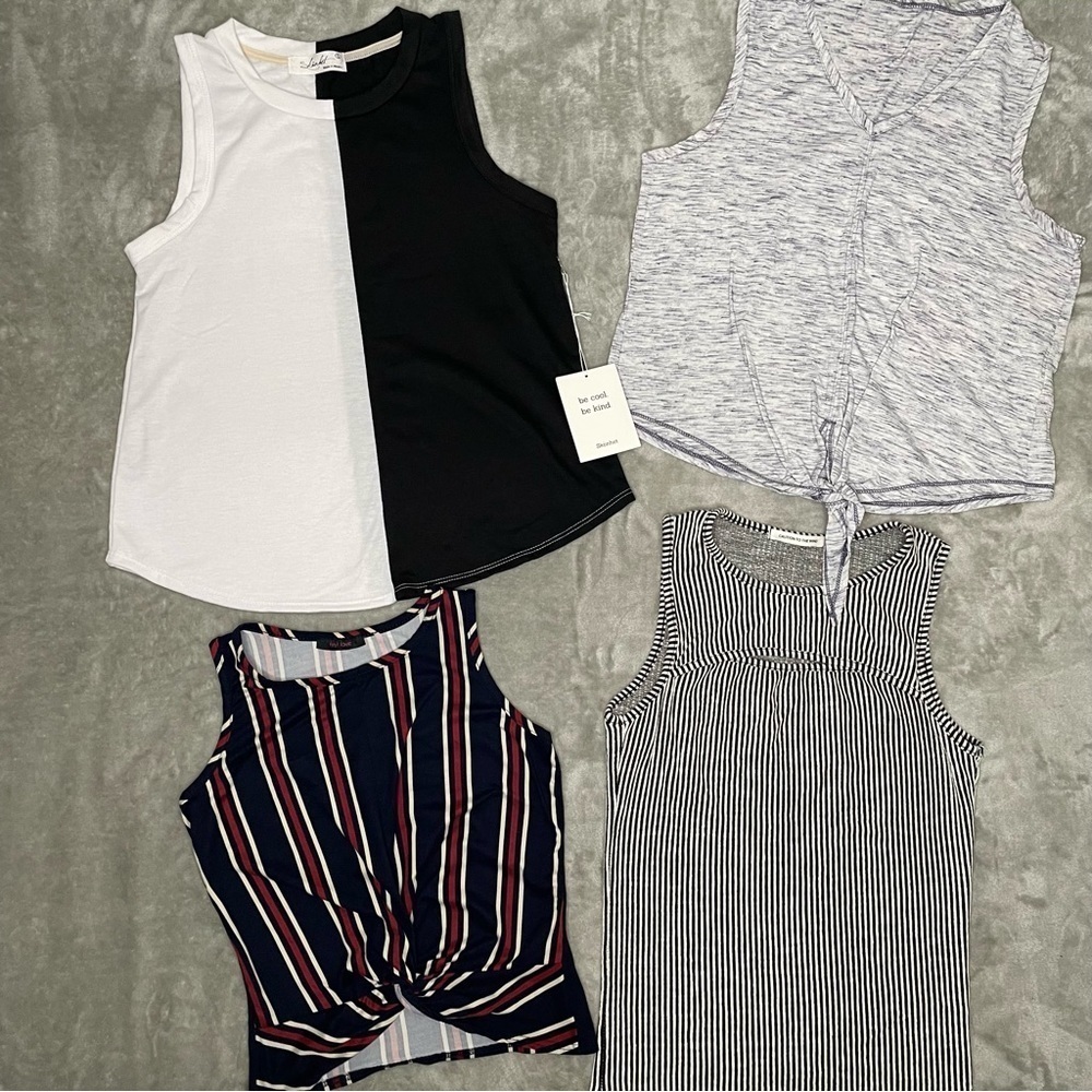 Tank Top 4 Piece Bundle Size Small First Love Apana NWT Skonet Summer Lot